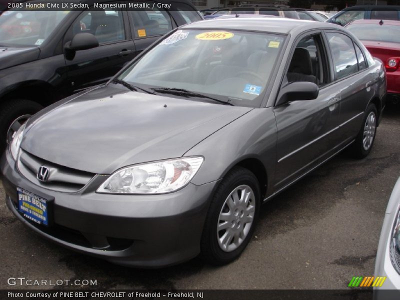 Magnesium Metallic / Gray 2005 Honda Civic LX Sedan