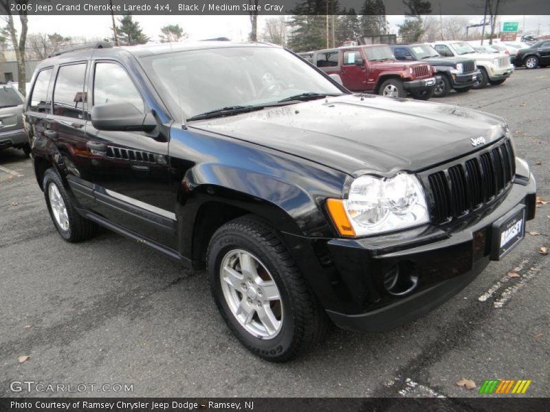 Black / Medium Slate Gray 2006 Jeep Grand Cherokee Laredo 4x4