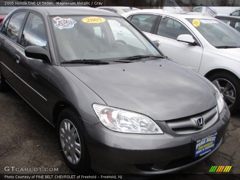 Magnesium Metallic / Gray 2005 Honda Civic LX Sedan