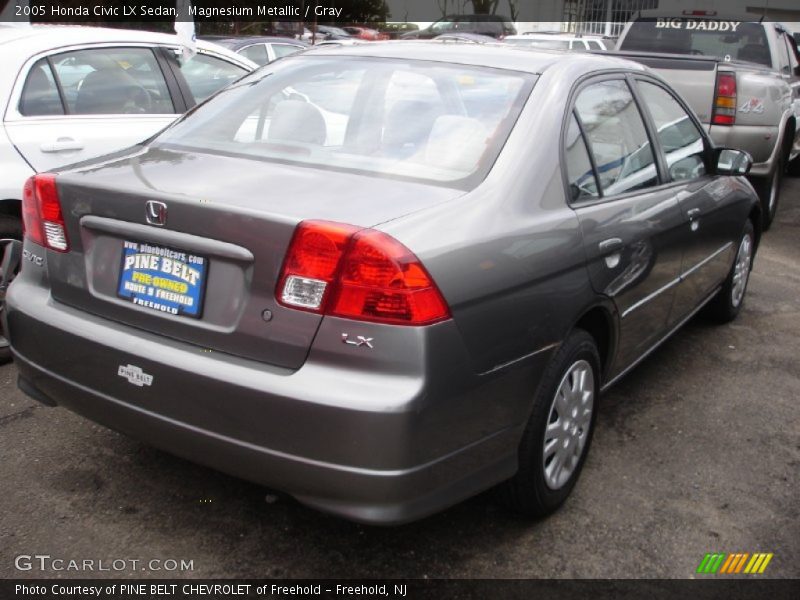 Magnesium Metallic / Gray 2005 Honda Civic LX Sedan