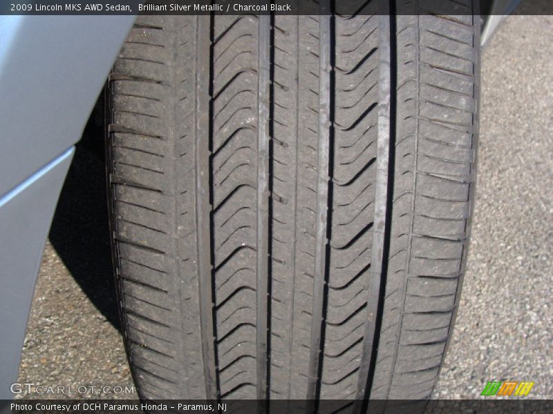 Brilliant Silver Metallic / Charcoal Black 2009 Lincoln MKS AWD Sedan