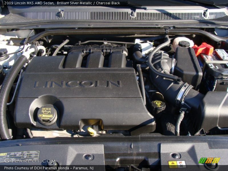 Brilliant Silver Metallic / Charcoal Black 2009 Lincoln MKS AWD Sedan