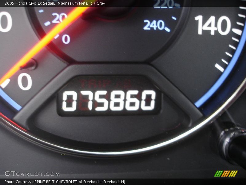 Magnesium Metallic / Gray 2005 Honda Civic LX Sedan