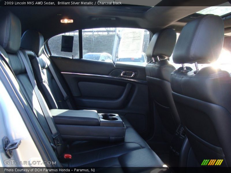 Brilliant Silver Metallic / Charcoal Black 2009 Lincoln MKS AWD Sedan