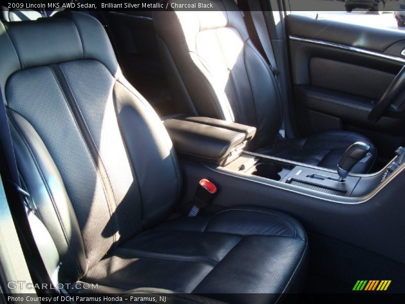 Brilliant Silver Metallic / Charcoal Black 2009 Lincoln MKS AWD Sedan
