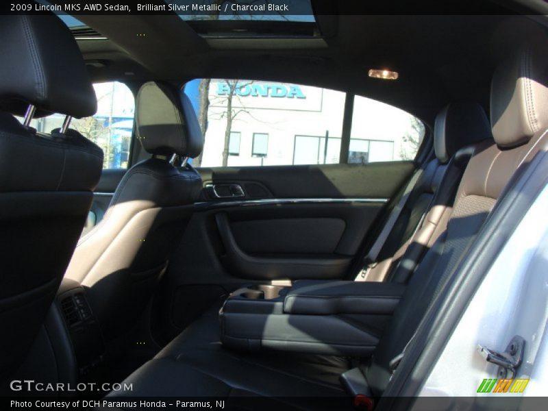 Brilliant Silver Metallic / Charcoal Black 2009 Lincoln MKS AWD Sedan