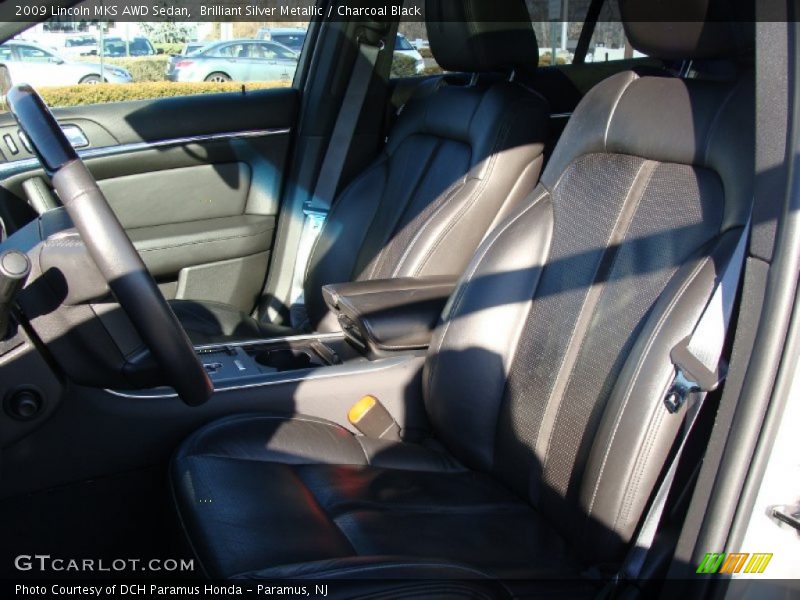 Brilliant Silver Metallic / Charcoal Black 2009 Lincoln MKS AWD Sedan