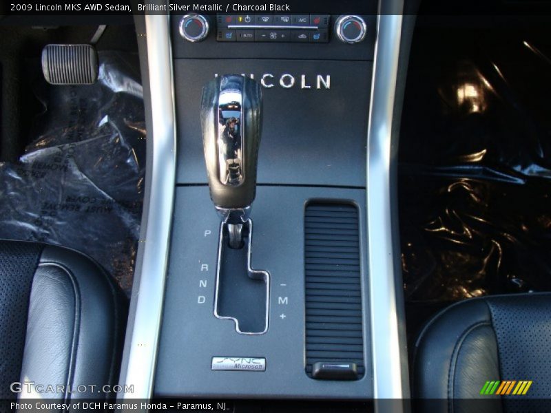 Brilliant Silver Metallic / Charcoal Black 2009 Lincoln MKS AWD Sedan