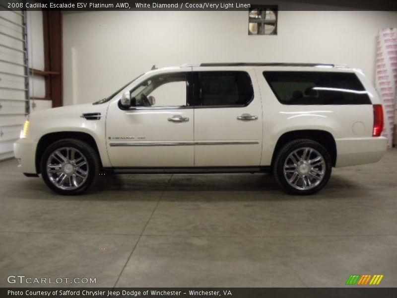  2008 Escalade ESV Platinum AWD White Diamond