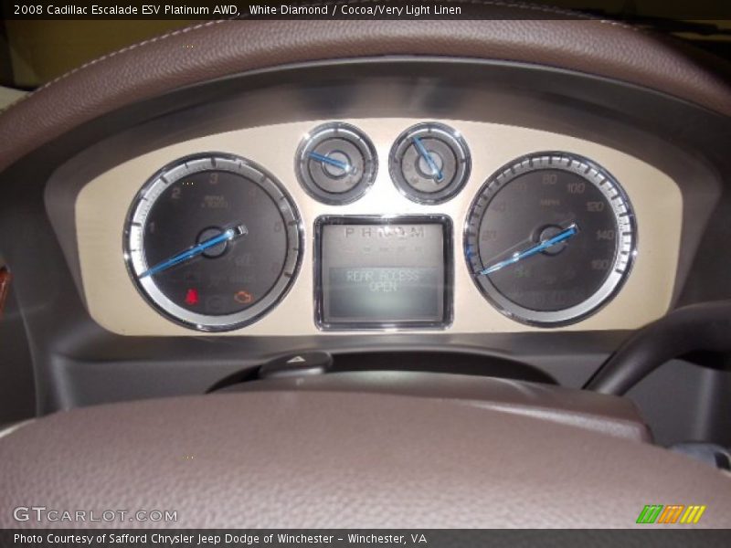  2008 Escalade ESV Platinum AWD ESV Platinum AWD Gauges