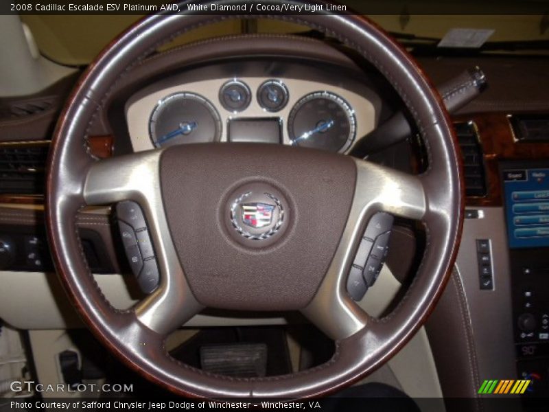 2008 Escalade ESV Platinum AWD Steering Wheel