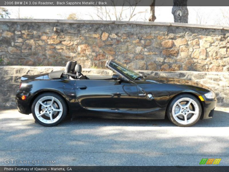 Black Sapphire Metallic / Black 2006 BMW Z4 3.0si Roadster