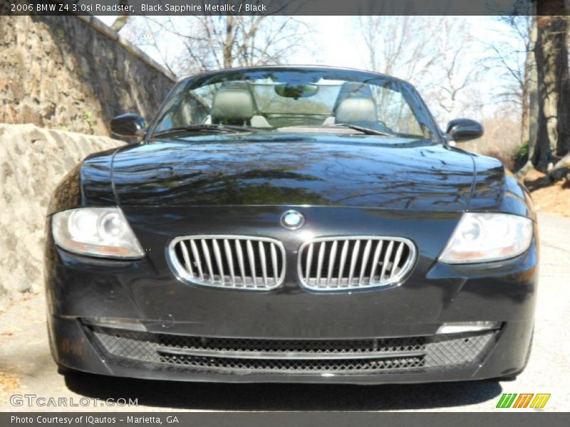 Black Sapphire Metallic / Black 2006 BMW Z4 3.0si Roadster