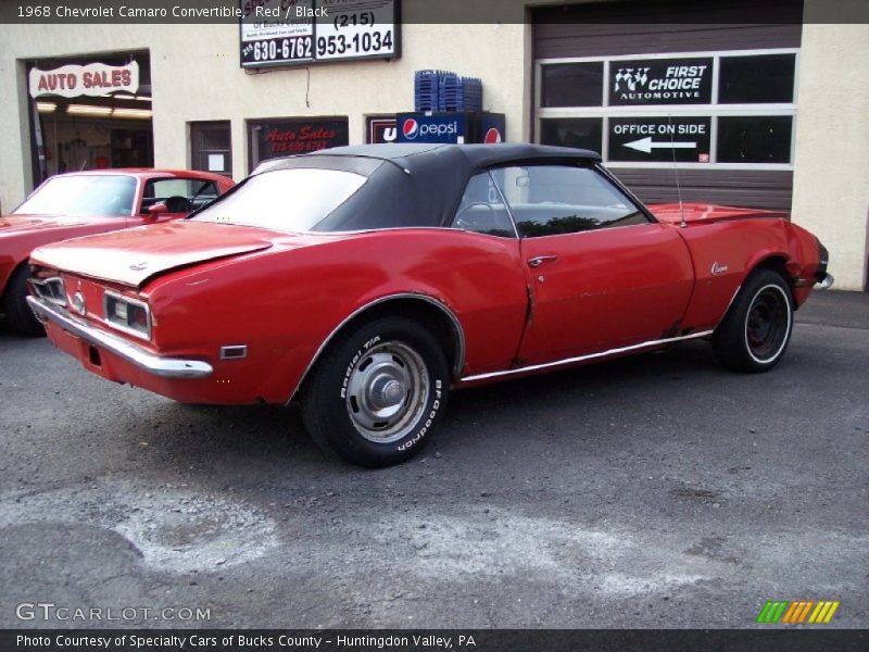 Red / Black 1968 Chevrolet Camaro Convertible