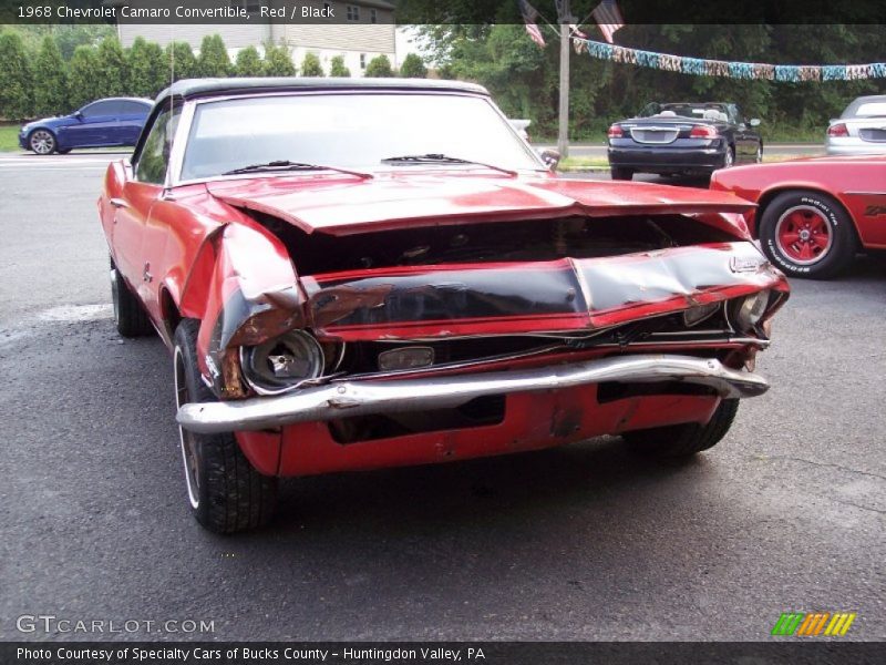 Red / Black 1968 Chevrolet Camaro Convertible