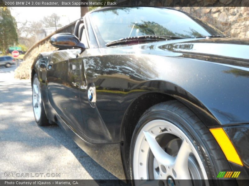 Black Sapphire Metallic / Black 2006 BMW Z4 3.0si Roadster