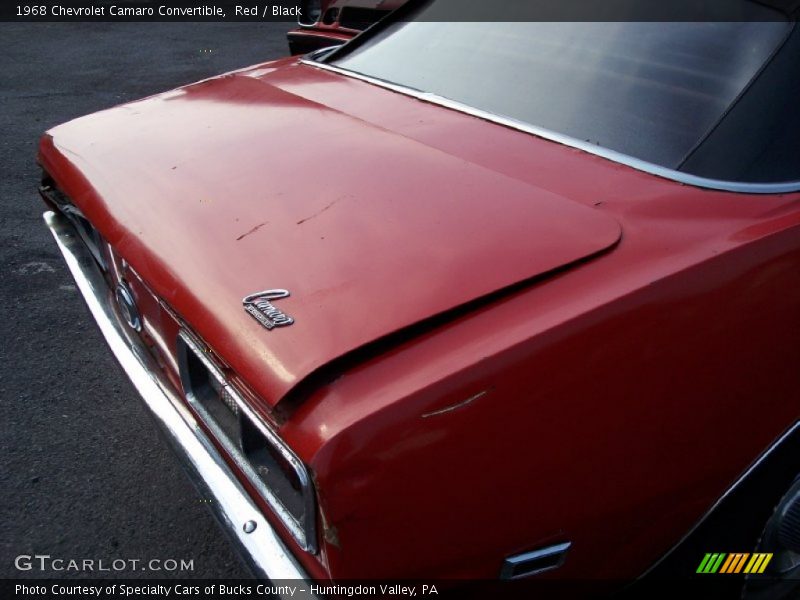 Red / Black 1968 Chevrolet Camaro Convertible