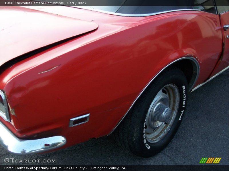 Red / Black 1968 Chevrolet Camaro Convertible