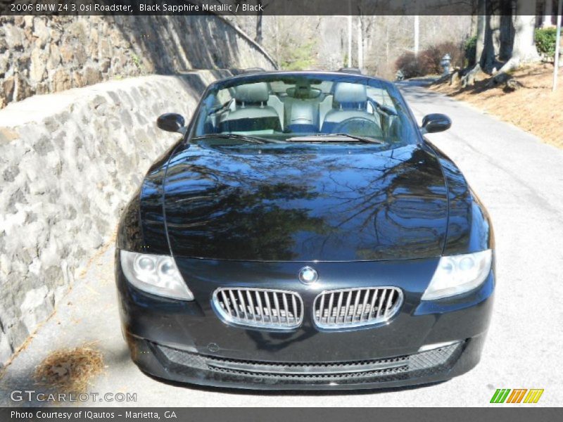 Black Sapphire Metallic / Black 2006 BMW Z4 3.0si Roadster