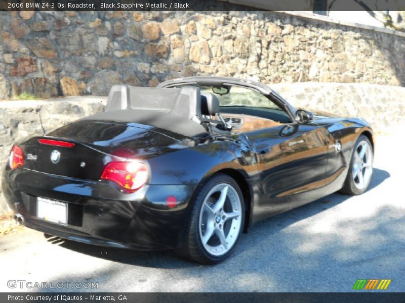 Black Sapphire Metallic / Black 2006 BMW Z4 3.0si Roadster