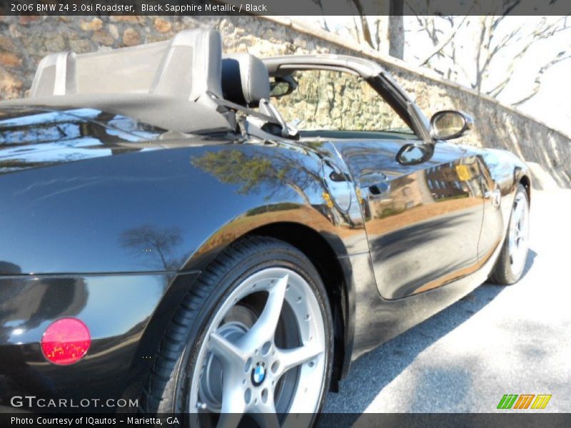 Black Sapphire Metallic / Black 2006 BMW Z4 3.0si Roadster