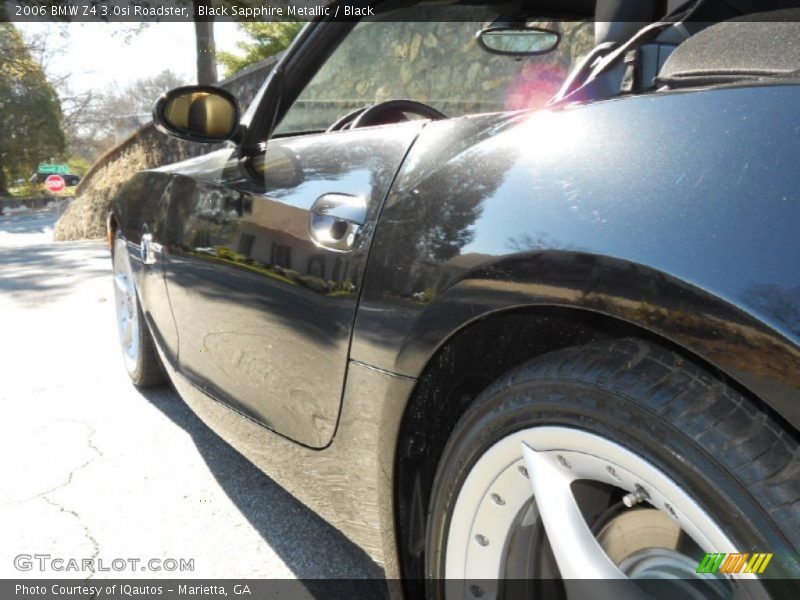 Black Sapphire Metallic / Black 2006 BMW Z4 3.0si Roadster