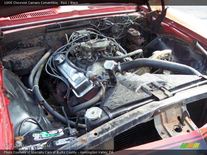  1968 Camaro Convertible Engine - 327 cid Turbo-Fire OHV 16-Valve V8