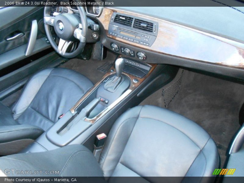 Black Sapphire Metallic / Black 2006 BMW Z4 3.0si Roadster