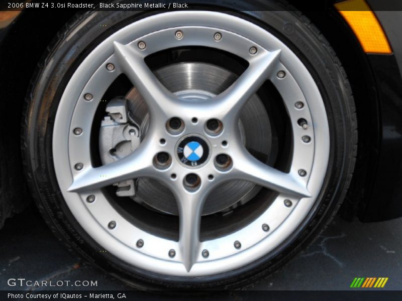 Black Sapphire Metallic / Black 2006 BMW Z4 3.0si Roadster