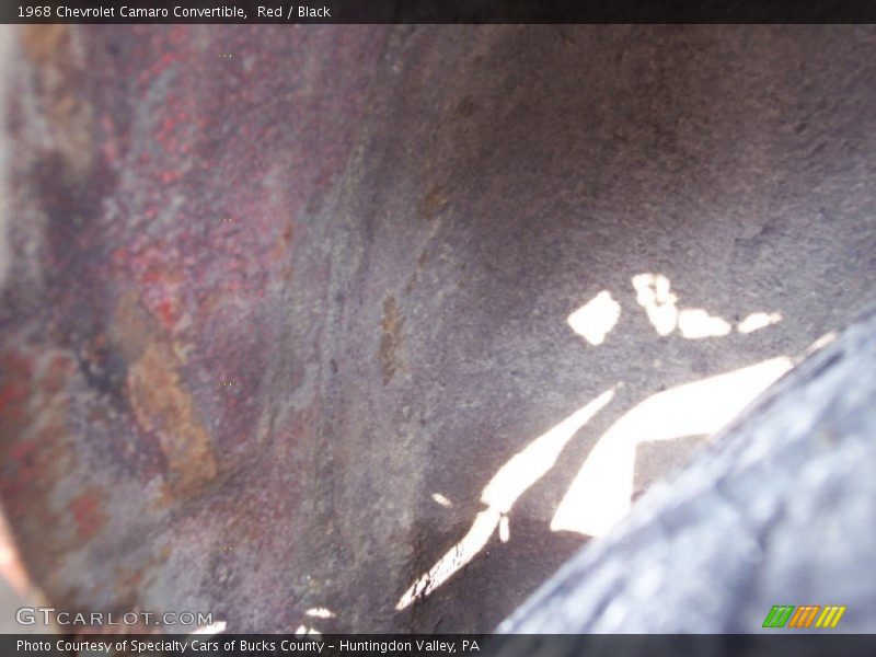 Red / Black 1968 Chevrolet Camaro Convertible