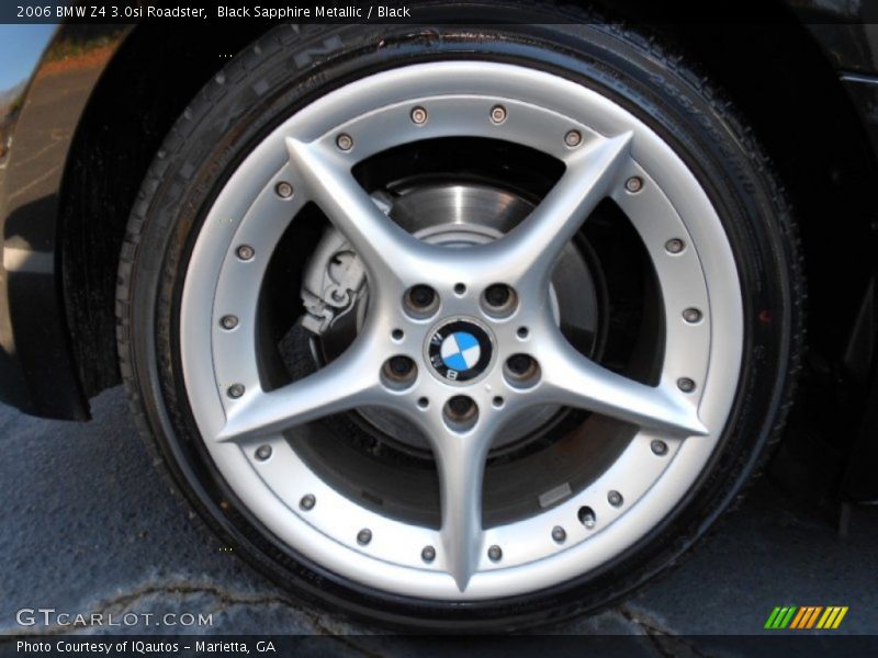 Black Sapphire Metallic / Black 2006 BMW Z4 3.0si Roadster