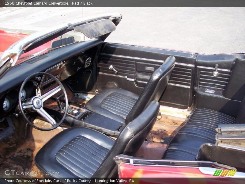  1968 Camaro Convertible Black Interior