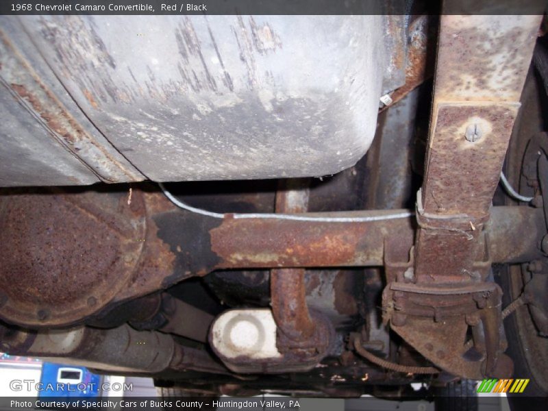 Undercarriage of 1968 Camaro Convertible