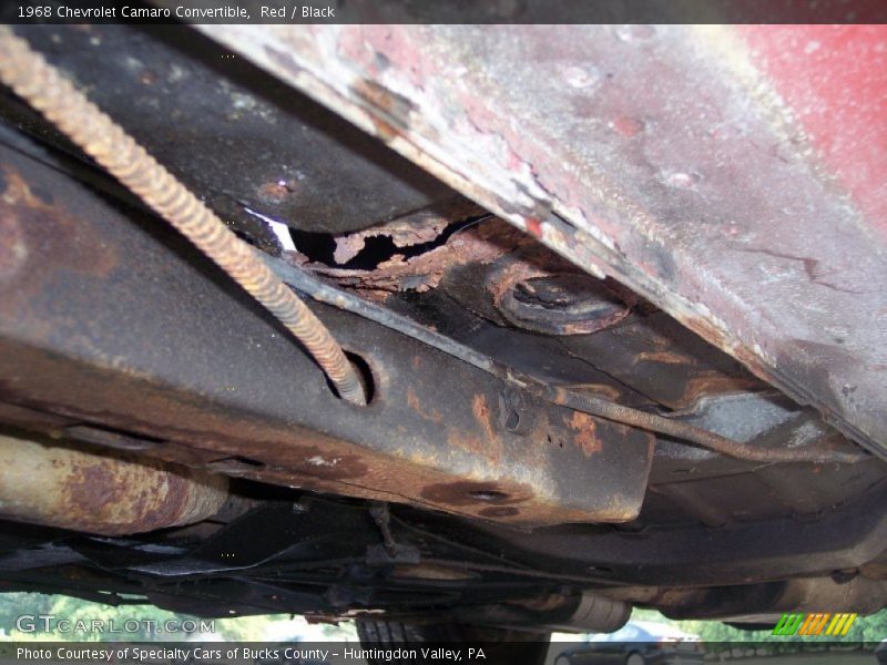 Undercarriage of 1968 Camaro Convertible