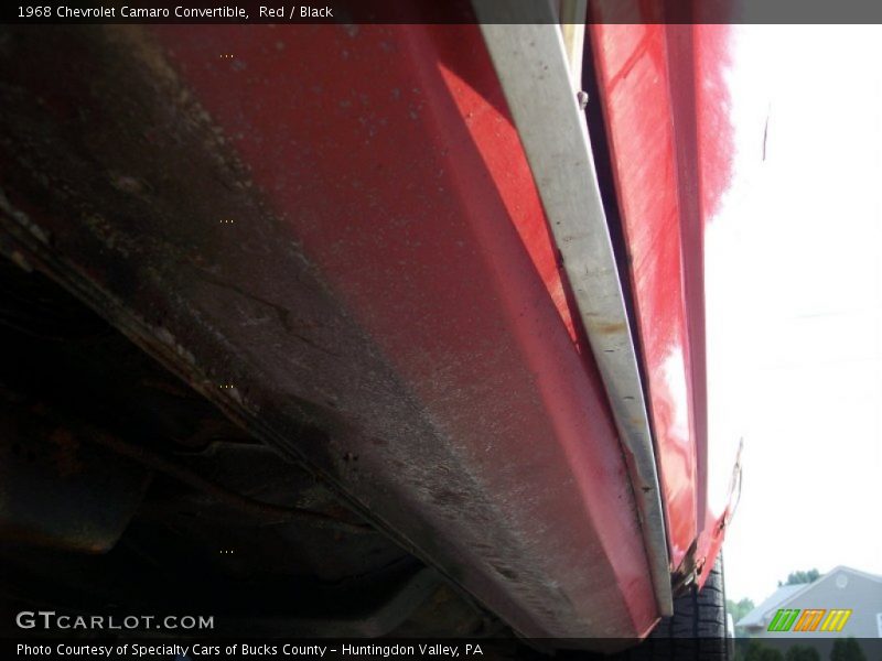 Undercarriage of 1968 Camaro Convertible
