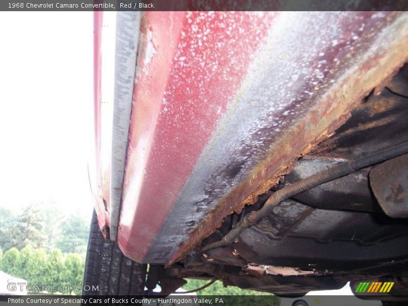 Undercarriage of 1968 Camaro Convertible