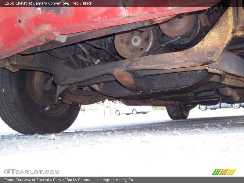 Undercarriage of 1968 Camaro Convertible