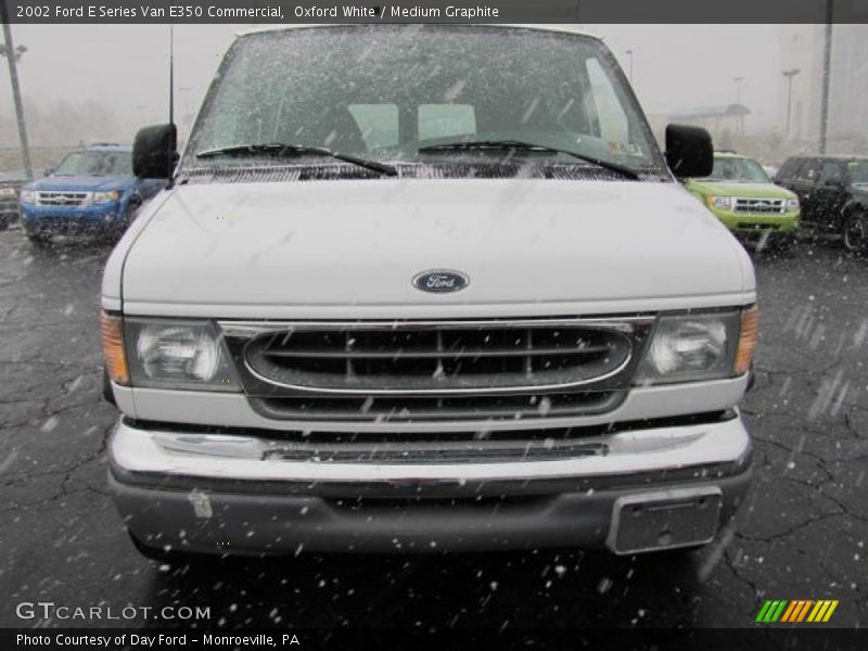 Oxford White / Medium Graphite 2002 Ford E Series Van E350 Commercial