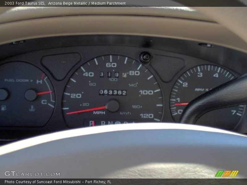Arizona Beige Metallic / Medium Parchment 2003 Ford Taurus SES