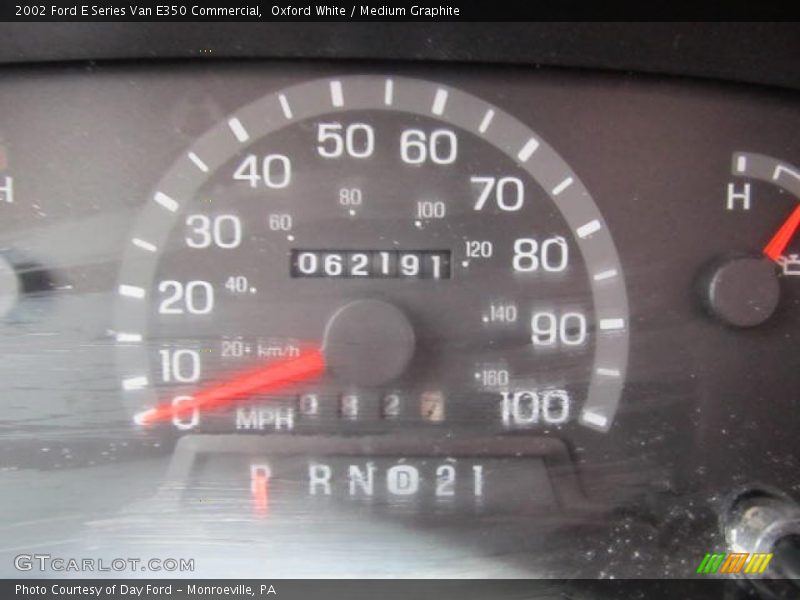Oxford White / Medium Graphite 2002 Ford E Series Van E350 Commercial