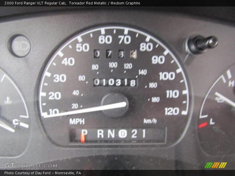 Toreador Red Metallic / Medium Graphite 2000 Ford Ranger XLT Regular Cab
