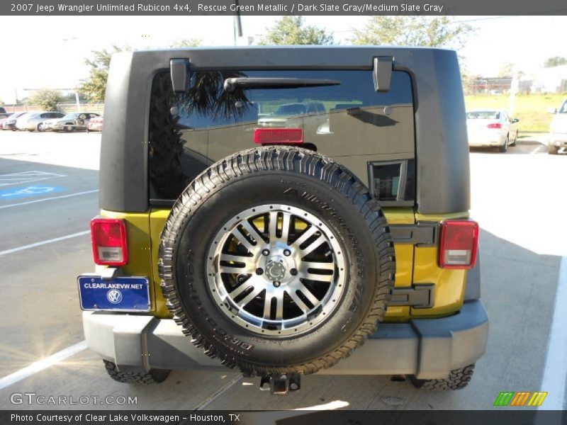 Rescue Green Metallic / Dark Slate Gray/Medium Slate Gray 2007 Jeep Wrangler Unlimited Rubicon 4x4