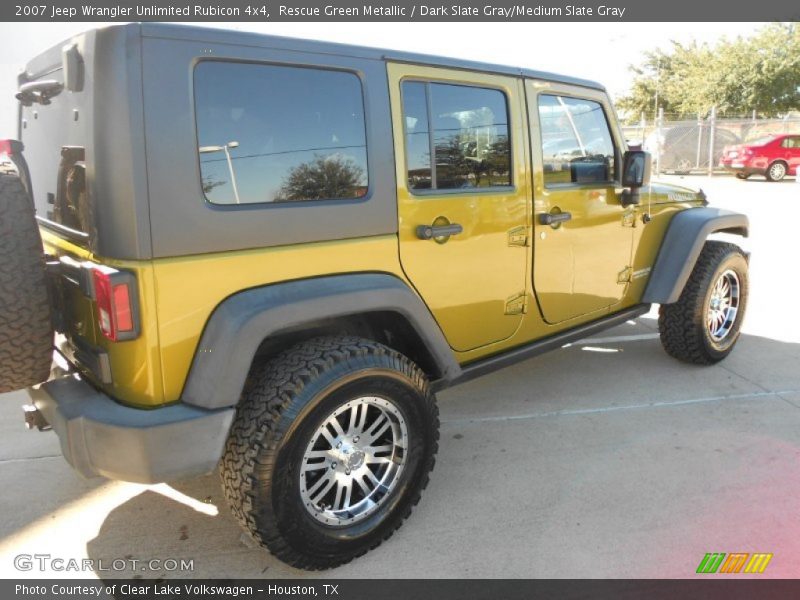 Rescue Green Metallic / Dark Slate Gray/Medium Slate Gray 2007 Jeep Wrangler Unlimited Rubicon 4x4