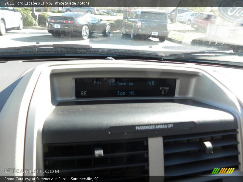 White Suede / Stone 2011 Ford Escape XLT V6
