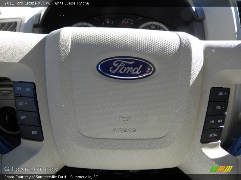 White Suede / Stone 2011 Ford Escape XLT V6