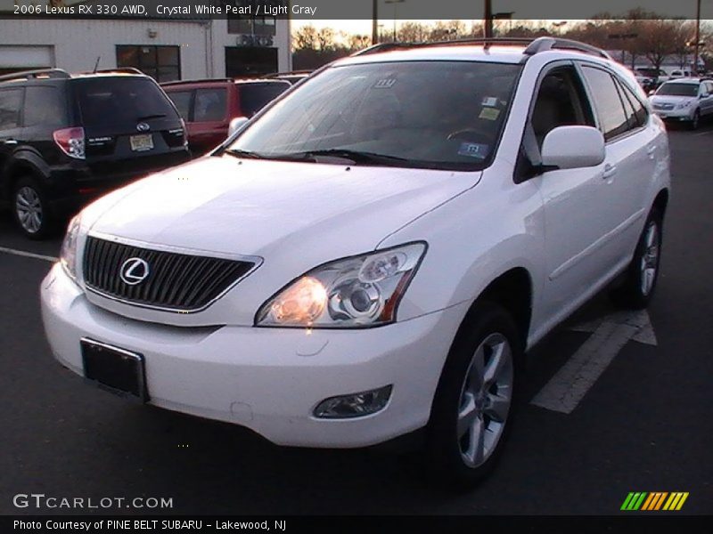 Crystal White Pearl / Light Gray 2006 Lexus RX 330 AWD