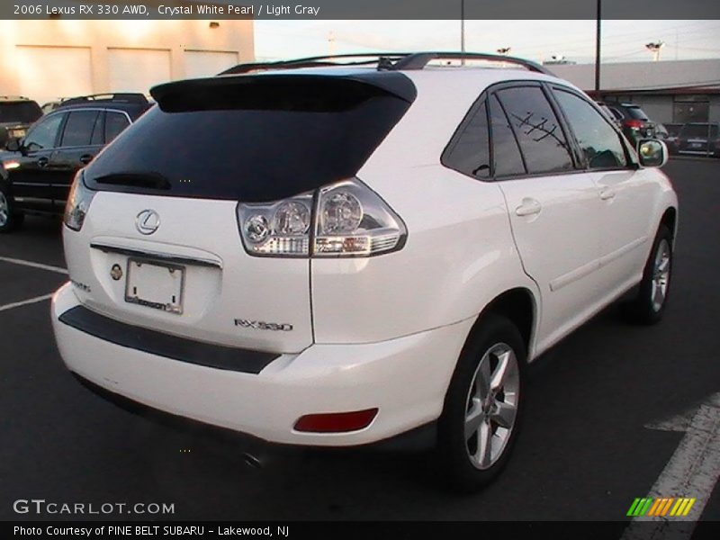 Crystal White Pearl / Light Gray 2006 Lexus RX 330 AWD