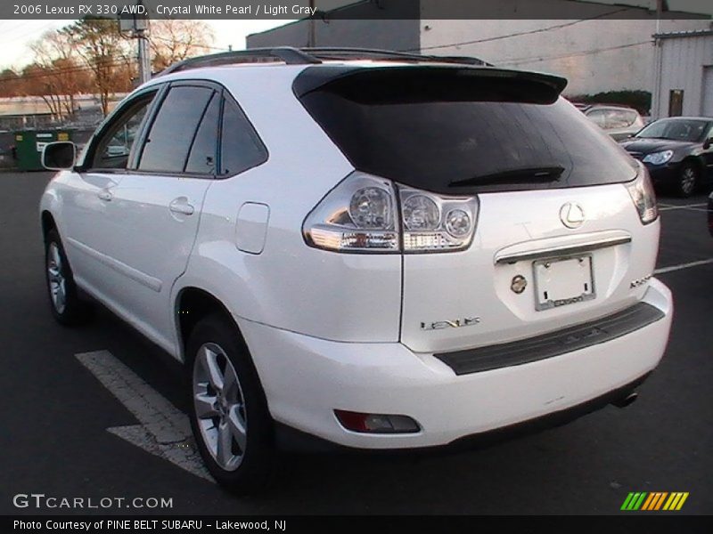 Crystal White Pearl / Light Gray 2006 Lexus RX 330 AWD