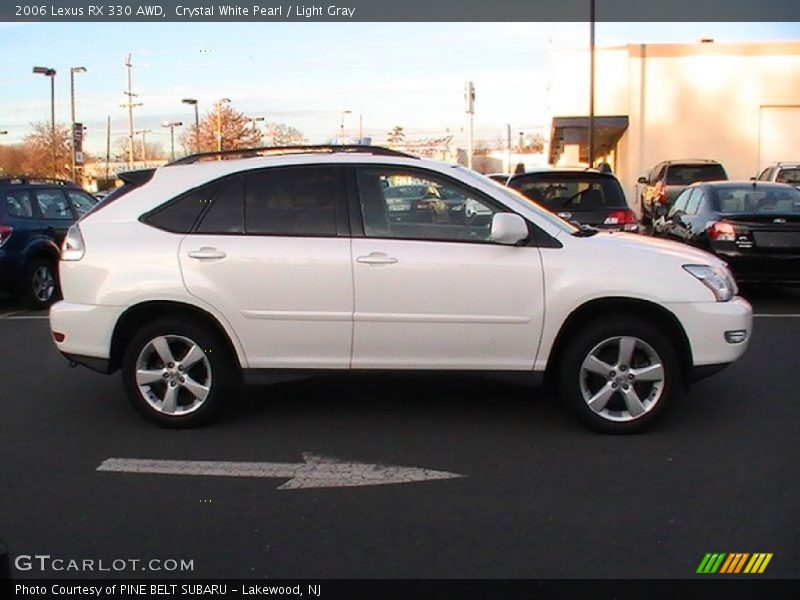 Crystal White Pearl / Light Gray 2006 Lexus RX 330 AWD