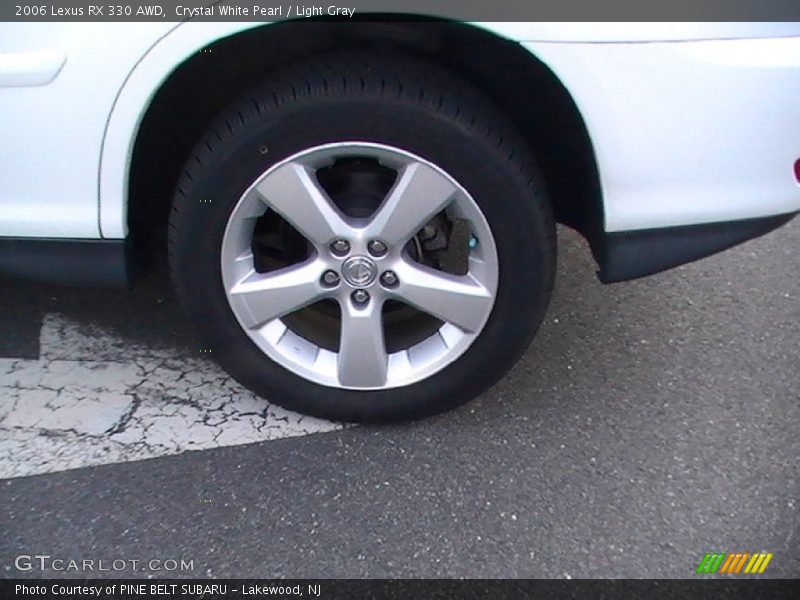 Crystal White Pearl / Light Gray 2006 Lexus RX 330 AWD